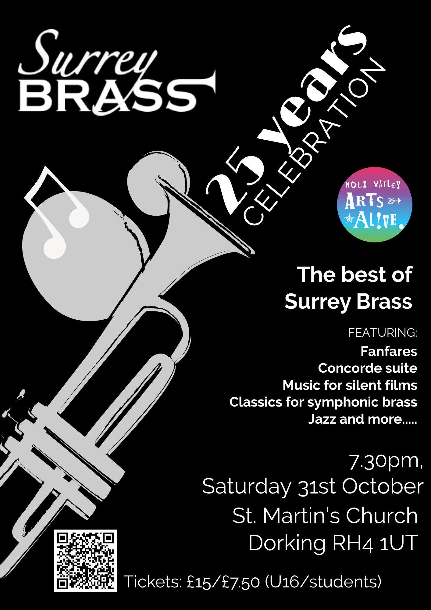 Surrey Brass Silver Jubilee Poster